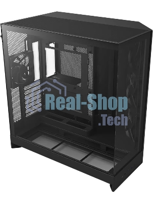 Компьютерный корпус без блока питания Case NZXT H9 Flow RGb+ (2025), Midi-Tower, TG, 6x140мм RGb + 1x120мм RGb, 2xUSB-A 3.2 + 1xUSB-C 3.2, E-ATX, ATX, mATX, mITX черный