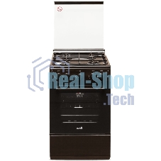 Плита газовая Cezaris ПГ 2150-09 коричневый, конфорок 4 шт, духовка 43 л, 50 см x 85 см x 50 см