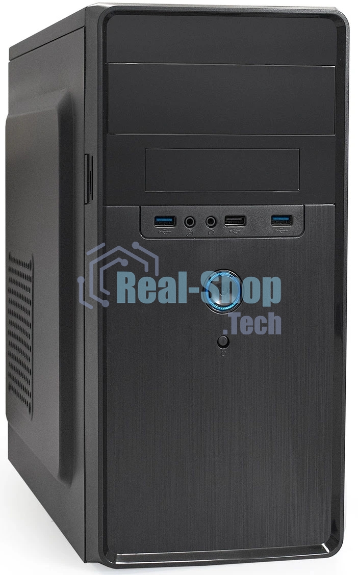 Компьютерный корпус Minitower ExeGate BA-309U2-UNS500 (mATX, БП UNS500 с вент. 12см, 1хUSB+2хUSB 3.0, HD аудио, черный)