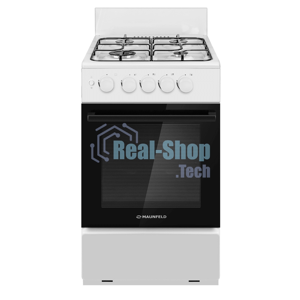 Плита газовая Maunfeld MGC50GEW08 белый, конфорок 4 шт, духовка 59 л, 50 см x 88 см x 65 см