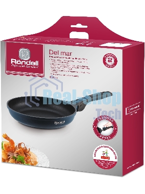 Сковорода Rondell Del mar RDA-1848 круглая 26см покрытие: Xylan Plus ручка съемная (без крышки) синий