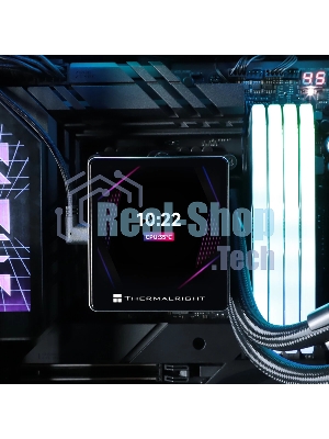 Система жидкостного охлаждения Thermalright Grand Vision 360 ARGB Soc-AM5/AM4/1151/1200/2066/2011/1700 черный 4-pin 29.6dB Al LCD Ret (G-VISION-360-BL-ARGB)