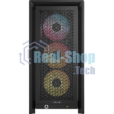 Корпус Corsair Frame 4000D LCD RS ARGB Black, Midi-Tower, чёрный, 4 x 120 мм