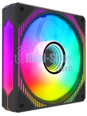 Вентилятор для корпуса Alseye Mirror-B-P черный, 120 мм, 2000 об/мин, 35.2 дБ, 4 pin