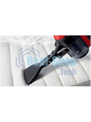 Пылесос вертикальный Bosch BCS711PET черный/красный, питание от аккумулятора, 18 Вт, уборка сухая, пылесборник контейнер 0.3 л