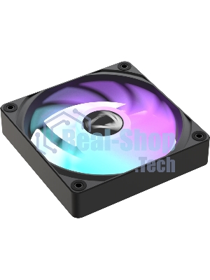 Вентилятор для корпуса Formula PA120R Reverse ARGB 120х120x25 черный 4-pin 28.8дБ (PA120R BLACK) Ret