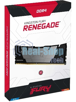 Оперативная память Kingston Fury Renegade, DDR4, 16GB (2x8GB), 3600MHz, CL16, DIMM, с радиаторами, серый/черный