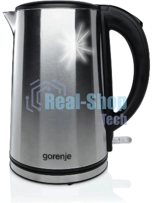 Чайник электрический Gorenje K15DWS 1.5 л, 2200 Вт, нержавеющая сталь (корпус: нержавеющая сталь)