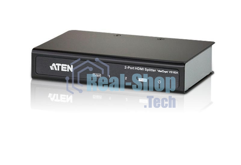 Разветвитель ATEN VS182A-AT-G 2 PORT HDMI Splitter W/1,8M W/EU ADP,