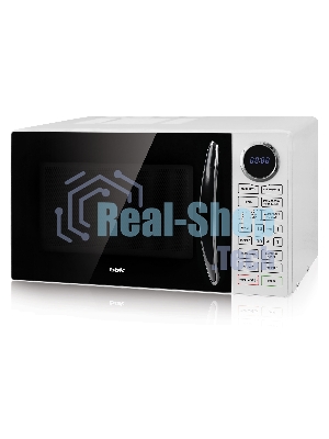 Микроволновая печь BBK 23MWG-930S/BW белый/черный, 23 л, 900 Вт, переключатели - сенсор