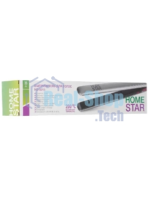 Выпрямитель для волос Homestar HS-8015 серебристый/красный, 25 мм, 200 °C, 1 режим