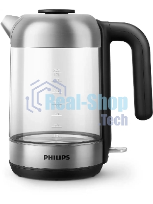 Чайник электрический Philips HD9339/80 1.7 л, 2200 Вт, прозрачный (корпус: стекло)
