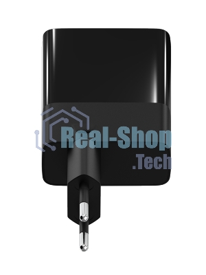 Сетевое зарядное устройство Maxvi A583GN Type-C 65W + Type-C 40W + USB 22W, GAN, PD, QC, LED дисплей, черный