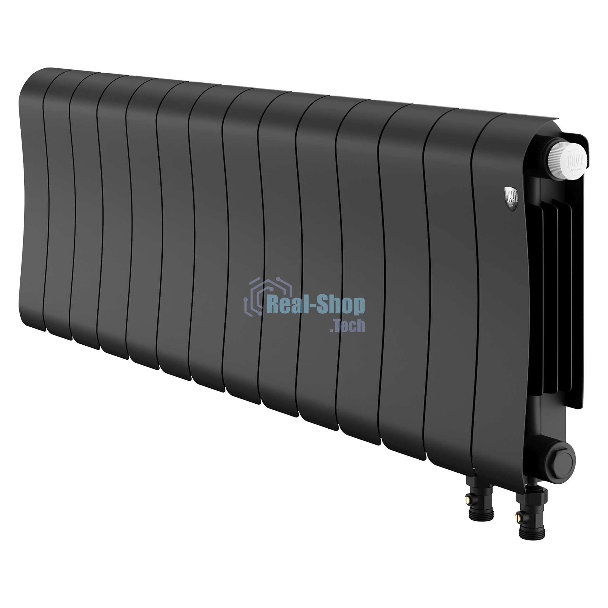 Радиатор биметаллический Royal Thermo Infinity 300 Noir Sable VR80 - 14 секц.