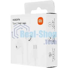 Проводные наушники Xiaomi Type-C Earphones белый, внутриканальные, USB Type-C