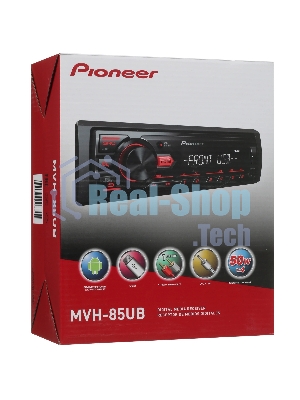 Автомагнитола Pioneer MVH-85UB, 1 DIN, USB Type-A, AUX, съёмная панель