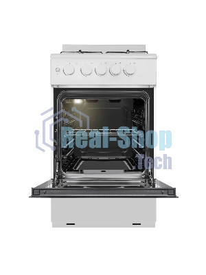 Плита газовая Maunfeld MGC50GEW08 белый, конфорок 4 шт, духовка 59 л, 50 см x 88 см x 65 см