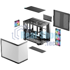 Корпус DeepCool CG530U 4F Black, Midi-Tower, чёрный, 4 x 120 мм