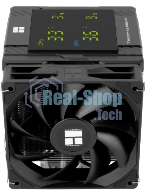 Устройство охлаждения(кулер) Thermalright Peerless Assassin 120 Digital Soc-AM5/AM4/1200/1700/1851 черный 4-pin 25.6dB Al+Cu LCD Ret (PA120-DIGITAL-BL)
