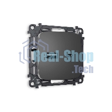 Комплект механизма розетки OMEGA Антрацит серый 2USB A+C 20W (быстрая зарядка) QUANT (OP6610, VM177) MO661010