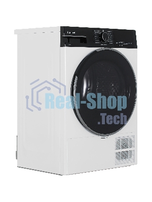 Сушильная машина Hotpoint TDSH 85V B белый, 8 кг, сушка - тепловой насос, программ - 15, 59.7 x 84.6 x 56 см
