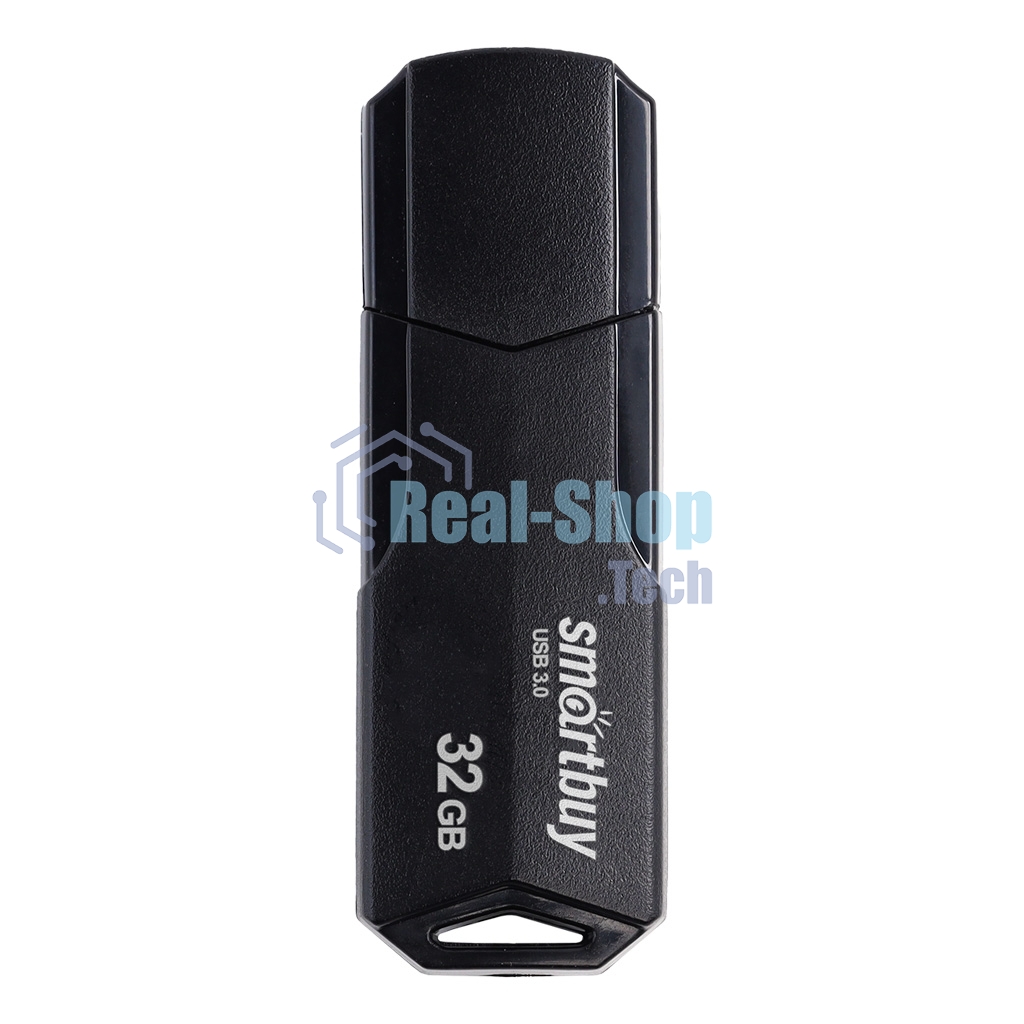 Флешка USB SmartBuy CLUE black (SB32GbCLU-K3), 32Gb, USB 3.0/3.1, R/W 70/25, черный
