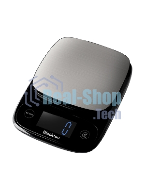Весы кухонные Blackton Bt KS112 черный, тип управления: сенсорное, дисплей LCD, количество высокочувствительных датчиков: 1, выбор единиц измерения: грамм, килограмм, фунт:унция, миллилитр (молоко, вода), жидкая унция, унция, интервал измерения: 1 г, максимальный вес: 10 кг, функция вычета веса тары, индикация перегрузки, индикатор замены батарейки, автоматическое и ручное отключение, автообнуление, материал корпуса: пластик, металл, нескользящие ножки, источник питания: 2 x AAA, номинальное напряжение: 3 В