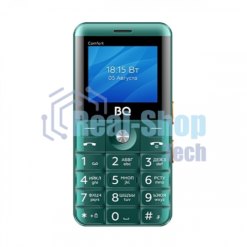 Мобильный телефон BQ 2006 Comfort зеленый/черный