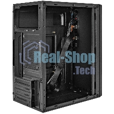 Компьютерный корпус Minitower ExeGate BAA-308-UNS350 (mATX, БП UNS350 с вент. 12см, 2хUSB, HD Audio, черный)