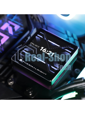 Система жидкостного охлаждения Thermalright Grand Vision 360 ARGB Soc-AM5/AM4/1151/1200/2066/2011/1700 черный 4-pin 29.6dB Al LCD Ret (G-VISION-360-BL-ARGB)