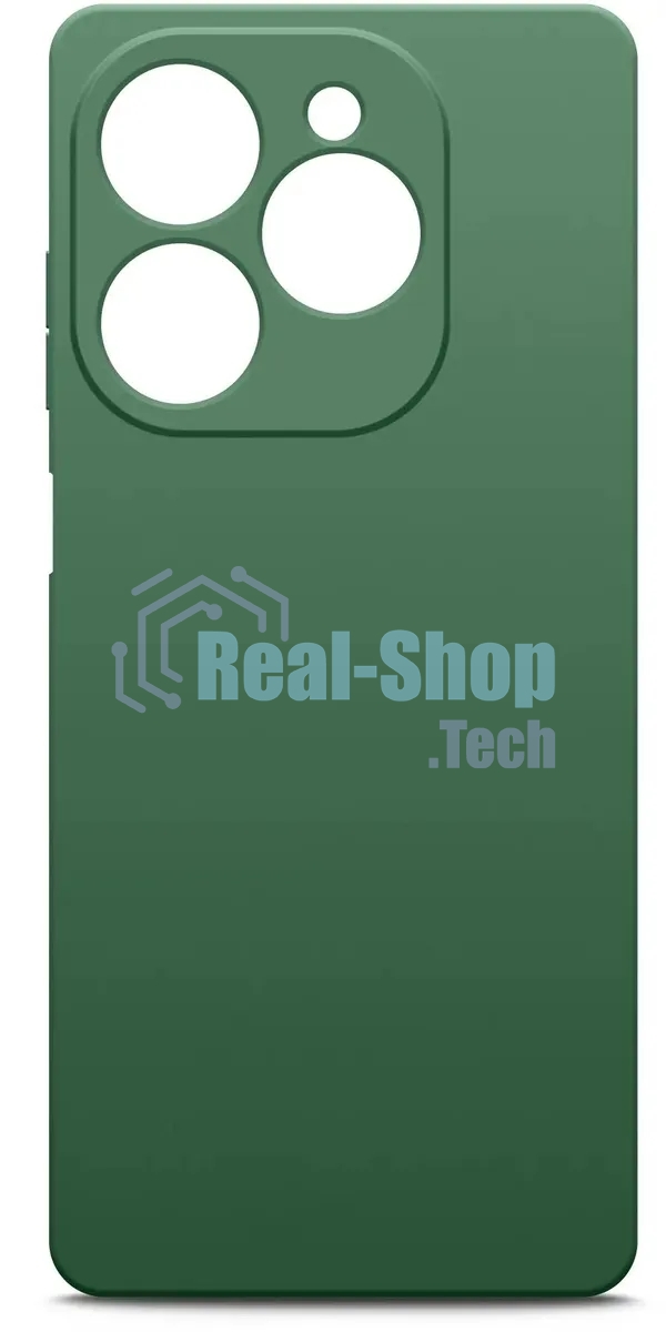 Чехол (клип-кейс) BoraSCO для Tecno Spark 20/20C/Go 2024/Pop 8 Microfiber Case зеленый опал