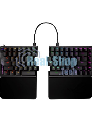Клавиатура ASUS ROG Falcata Black гибридная, USB Type-A, Bluetooth, радиоканал, чёрный