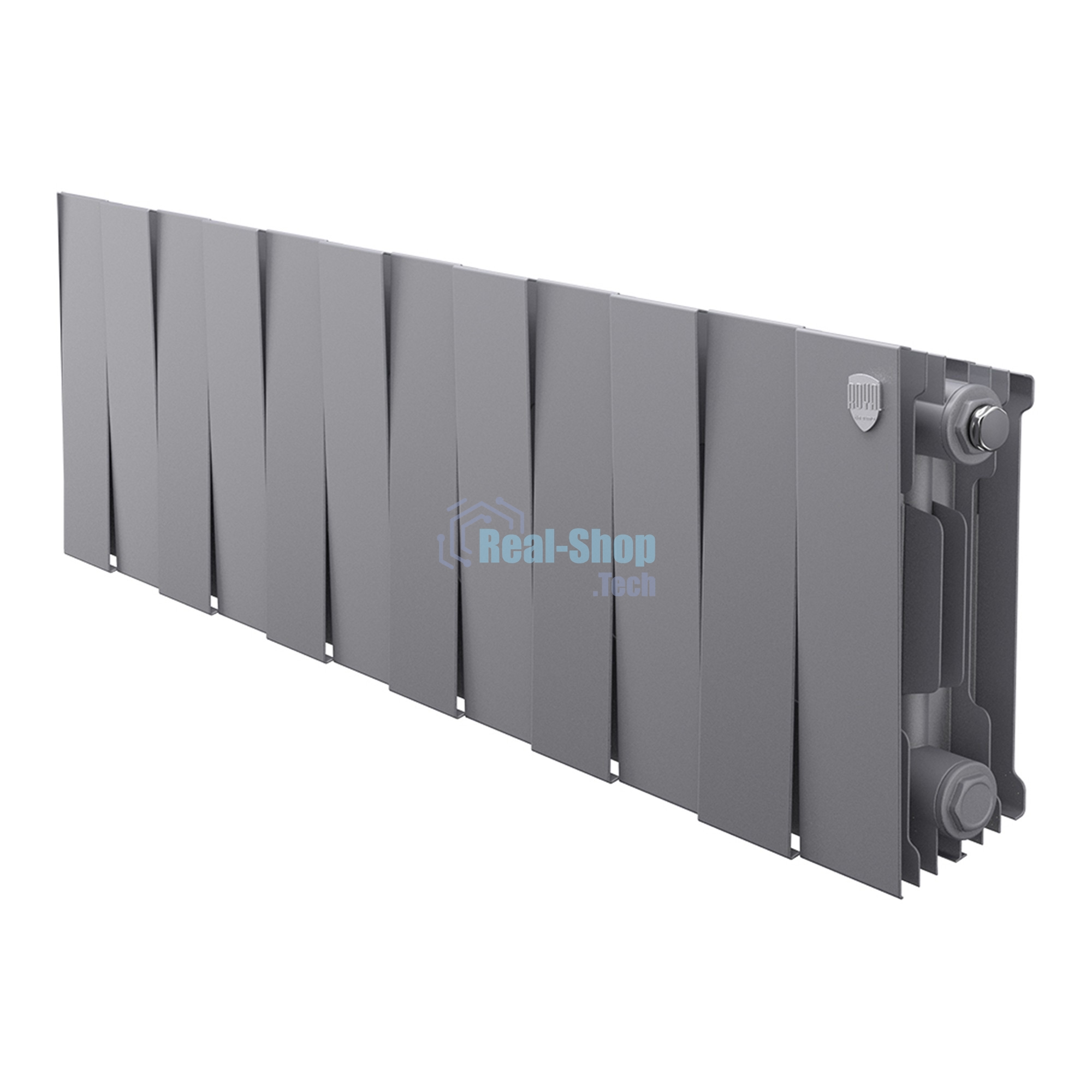 Радиатор биметаллический Royal Thermo PianoForte 200 Серебристый - 12 секц.