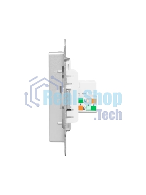 Механизм розетки RJ45 (cat5) EKF UP1-SOA-RJ45-5 алюминий Эпика