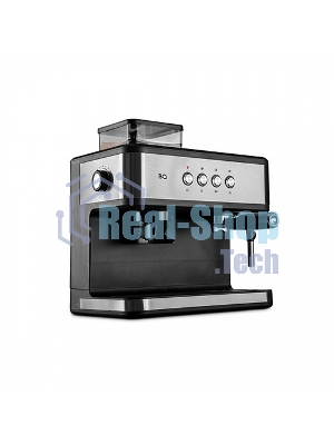 Кофейная станция BQ CM1003 сталь/черный, исп. кофе - зерновой/молотый, 1.5 л, 1150 Вт. 15 бар