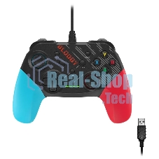 Геймпад A4Tech Bloody GP30 Sports черный/синий USB виброотдача обратная связь