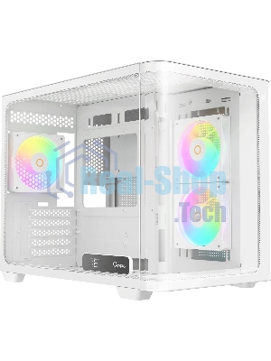 Компьютерный корпус Ocypus Iota C50 WH Curve ARGB Digital (Iota-C50-WHD300CD-GL)