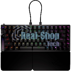 Клавиатура ASUS ROG Falcata Black гибридная, USB Type-A, Bluetooth, радиоканал, чёрный