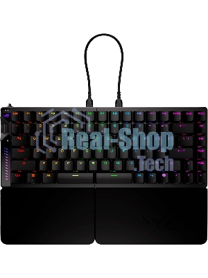 Клавиатура ASUS ROG Falcata Black гибридная, USB Type-A, Bluetooth, радиоканал, чёрный