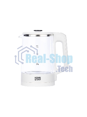 Чайник Homestar HS-1008 (1.8 л), стекло, белый