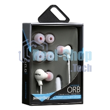 Проводные наушники Smartbuy Orb SBH-750 белый, внутриканальные, Jack 3.5 мм