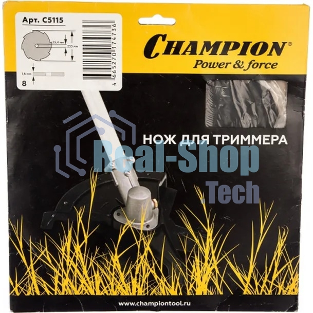 Нож для садовых триммеров Champion C5115 L=255мм