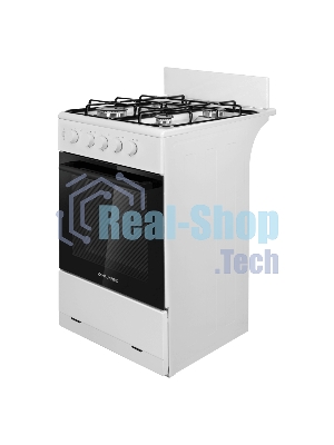 Плита газовая Maunfeld MGC50GEW08 белый, конфорок 4 шт, духовка 59 л, 50 см x 88 см x 65 см