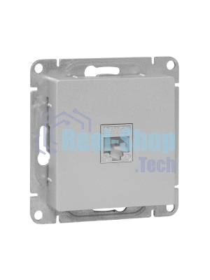 Механизм розетки RJ45 (cat5) EKF UP1-SOA-RJ45-5 алюминий Эпика