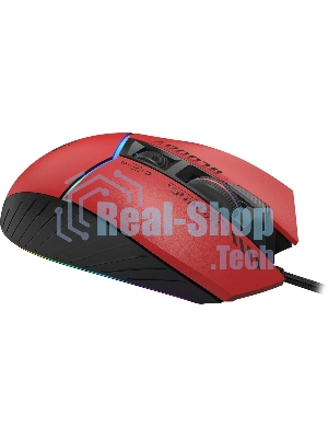 Мышь проводная A4Tech Bloody W95 Max Sports красный/черный оптическая (12000dpi) USB (10but)