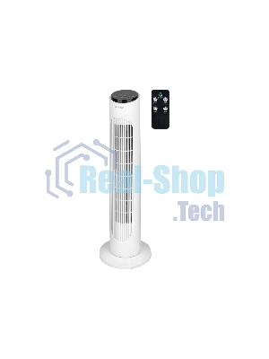 Вентилятор Energy EN-1664 TOWER белый/чёрный, напольный, 45 Вт, 3 скорости, колонный