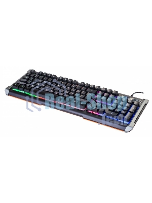 Клавиатура Oklick 717G Black Death проводная, USB Type-A, чёрный/серый