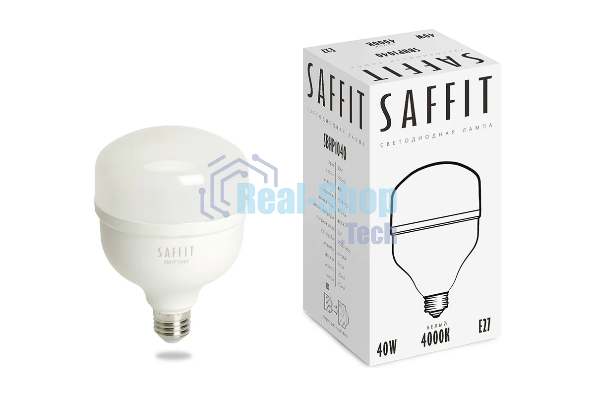 Лампа светодиодная SAFFIT SBHP1040 (55092) 40Вт E27 белый