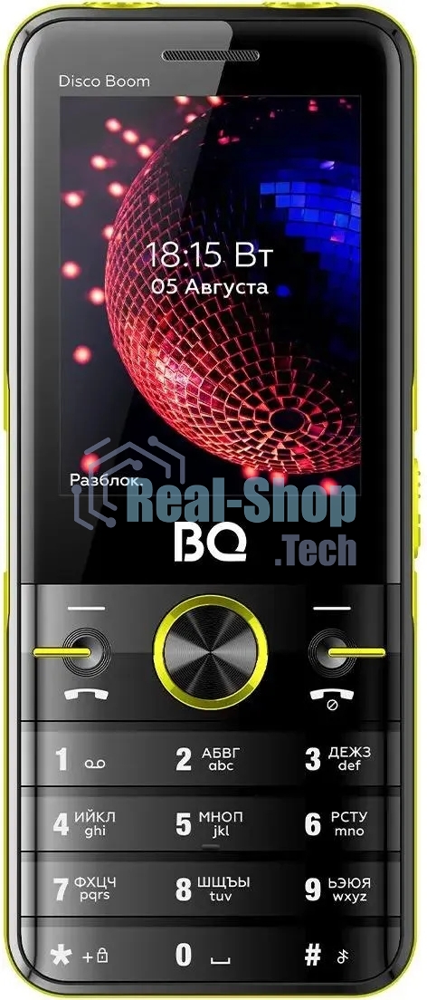 Мобильный телефон BQ 2842 Disco Boom желтый/черный