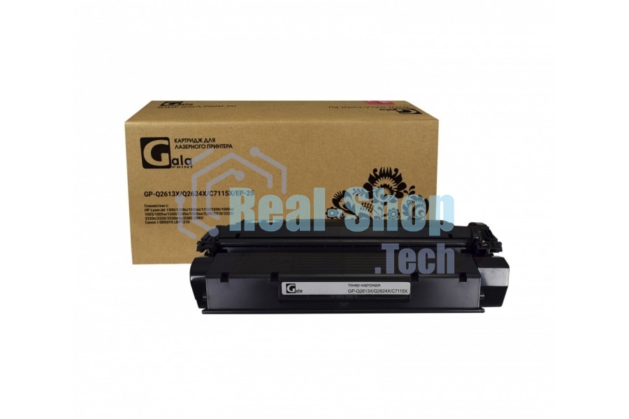 Картридж лазерный GalaPrint GP-Q2613X/Q2624X/C7115X черный (4000 стр) для HP LJ 1000/1005/1200/1300/1150/1150n/1300/1300n/1300xi/3300/3310/3320/3330/3380 Canon LBP-1210